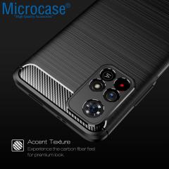 Microcase Xiaomi Redmi Note 11 Brushed Silikon Kılıf - Siyah
