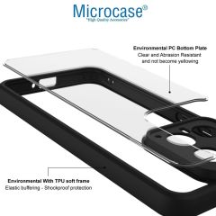 Microcas  Honor Magic 6 Pro 5G  Luna Serisi Köşe Korumalı Sert Rubber Kılıf - AL3422 Siyah