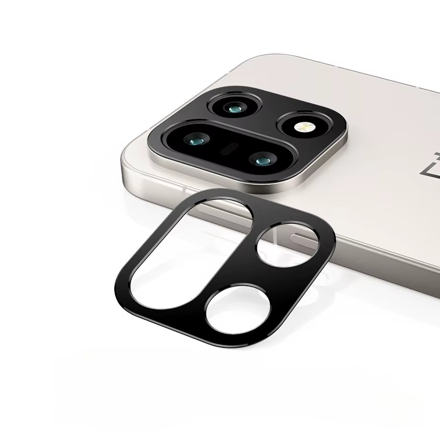 Microcase OnePlus 15 Global Uyumlu Kamera Lens Koruma Halkası - Kapalı Tasarım -Siyah AL3401