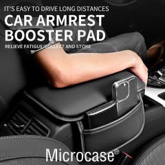 Microcase Araç Merkezi Konsol Kapağı Deri Araç Kol Dayama Yastığı Depolama Cepli - AL4669