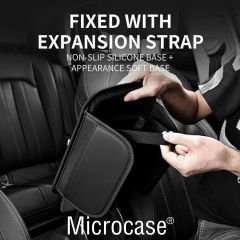 Microcase Araç Merkezi Konsol Kapağı Deri Araç Kol Dayama Yastığı Depolama Cepli - AL4669