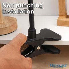 Microcase Kıskaç Tutacaklı 1/4 Vida Girişli Esnek Web Kamera Bebek Kamerası Tutucu - AL5013