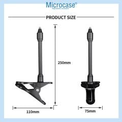 Microcase Kıskaç Tutacaklı 1/4 Vida Girişli Esnek Web Kamera Bebek Kamerası Tutucu - AL5013