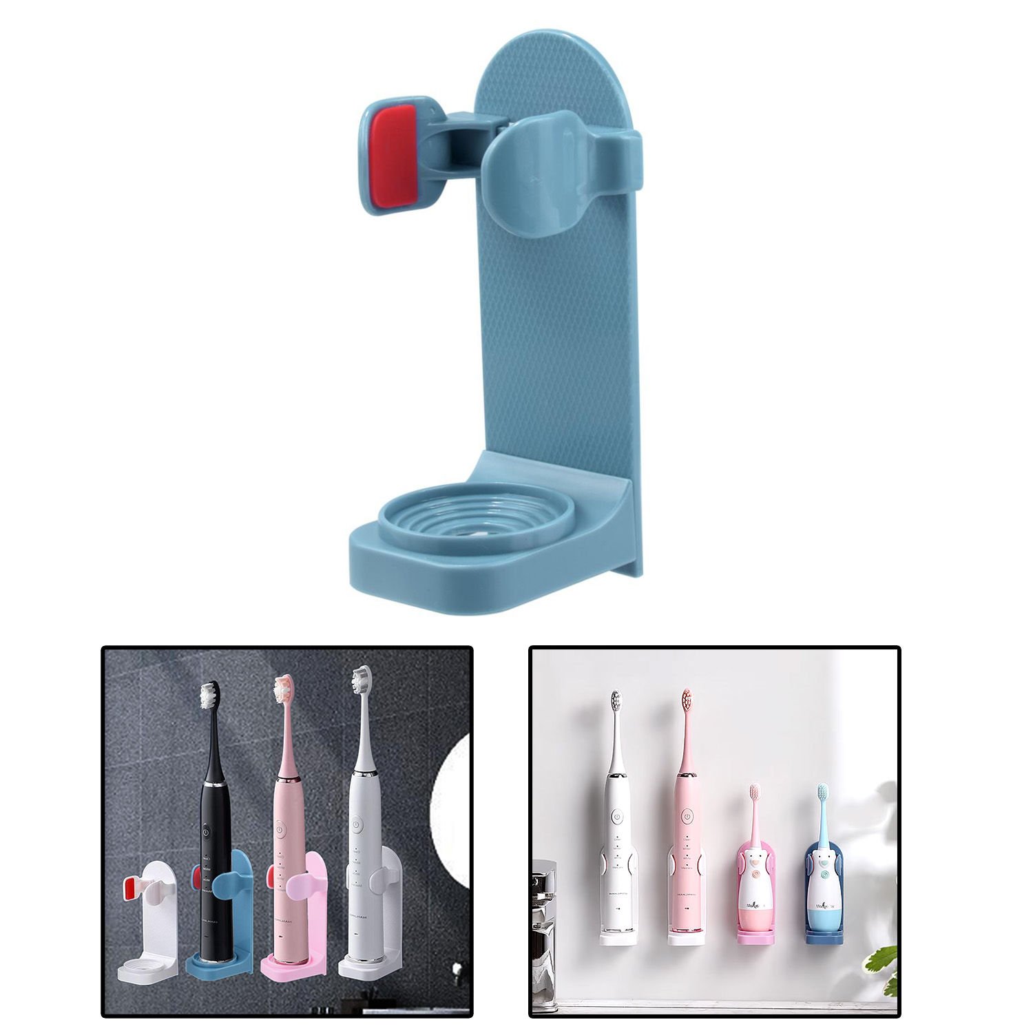 Microcase Yapışkanlı Duvara Monte Şarjlı Diş Fırçası Tutucu Stand - AL4802