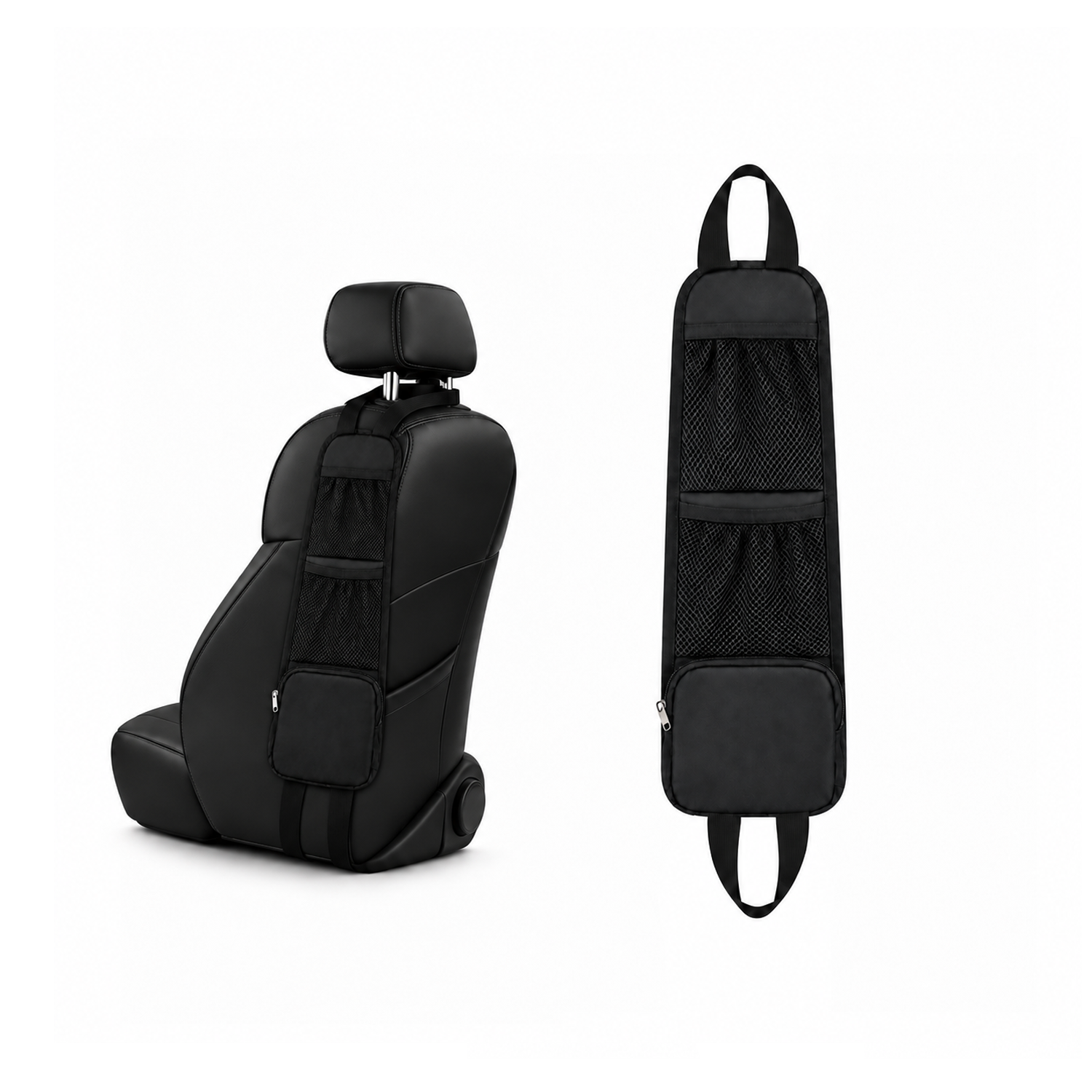 Microcase Araç Koltuk Yanı Organizer Fermuarlı ve File Cepli Düzenleyici 42 × 12,5 CM 1 AD AL5717