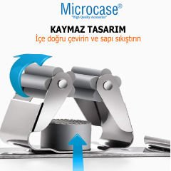 Microcase 2in1  Yapışkanlı Duvara Monte Mop ve Havlu Eşya Tutucu Askılık-AL4800