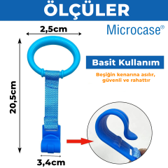 Microcase Çok Amaçlı Bebekler için Tutunma Ayağa Kalkma Yürümeye Yardımcı Aparat Askılık 1 Adet AL5357