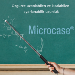 Microcase Teleskopik Manyetik Uçlu Akıllı Tahta Ve Sunum Kalemi 100 CM AL5704