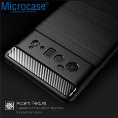 Microcase Google Pixel 6 Pro Brushed Silikon Kılıf - Siyah