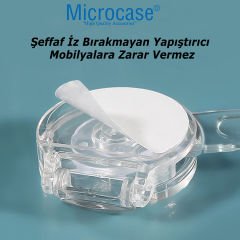 Microcase  Plastik Kendinden  Yapışkanlı Bebek Eşya Pencere  Dolap Kapı Çekmece Kilidi -AL4538 4 Adet Şeffaf