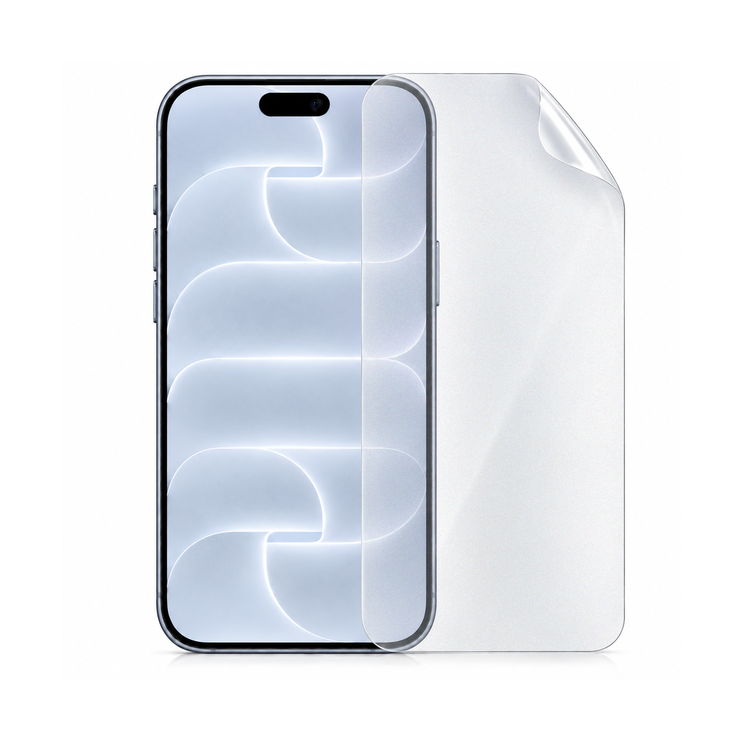 Microcase iPhone 18 Pro Tam Kaplayan Çerçeveli Mat Cam Koruma - AL3124