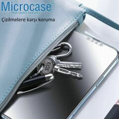 Microcase iPhone 18 Pro Tam Kaplayan Çerçeveli Mat Cam Koruma - AL3124