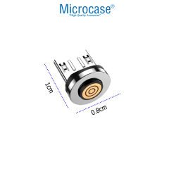 Microcase 7 Pin Yuvalı  Manyetik  Şarj Kablo Başlığı  Micro  Uç-AL4767