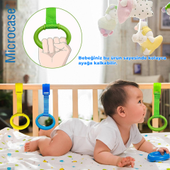 Microcase Çok Amaçlı Bebekler için Tutunma Ayağa Kalkma Yürümeye Yardımcı Aparat Askılık 2 Adet AL5357