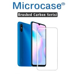MicrocaseXiaomi Redmi 9A 0.2 mm İnce Soft Silikon Kılıf - Şeffaf + Tempered Glass Cam Koruma