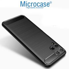 Microcase Samsung Galaxy A22 Brushed Silikon Kılıf - Siyah