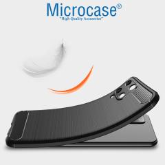 Microcase Samsung Galaxy A22 Brushed Silikon Kılıf - Siyah