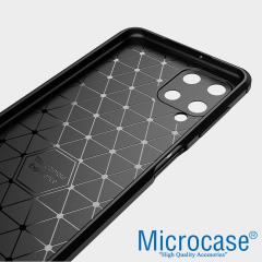 Microcase Samsung Galaxy A22 Brushed Silikon Kılıf - Siyah