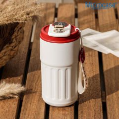 Microcase 304 Paslanmaz Çelik 450 Ml Bilek Askılı Derece Göstergeli Termos Bardak Mug - AL5024
