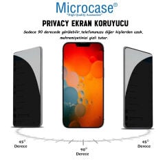 Microcase iPhone 18 Pro Max Privacy Gizlilik Filtreli Tam Kaplayan Tempered Cam-AL3125