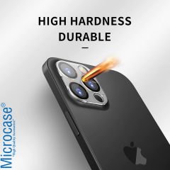 Microcase iPhone 11 Pro Max 3D Kamera Camı Lens Koruyucu Glass Şeffaf Night DELUX version
