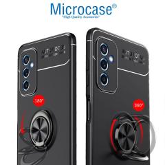 Microcase Samsung Galaxy M52 5G Focus Serisi Yüzüklü Kılıf -Siyah