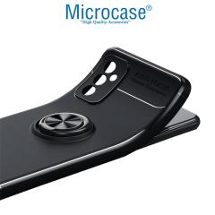 Microcase Samsung Galaxy M52 5G Focus Serisi Yüzüklü Kılıf -Siyah