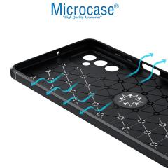 Microcase Samsung Galaxy M52 5G Focus Serisi Yüzüklü Kılıf -Siyah