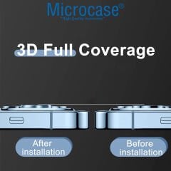 Microcase iPhone 14 Pro - iPhone 14 Pro Max Kamera Camı Lens Koruyucu Halka Set - AL3131