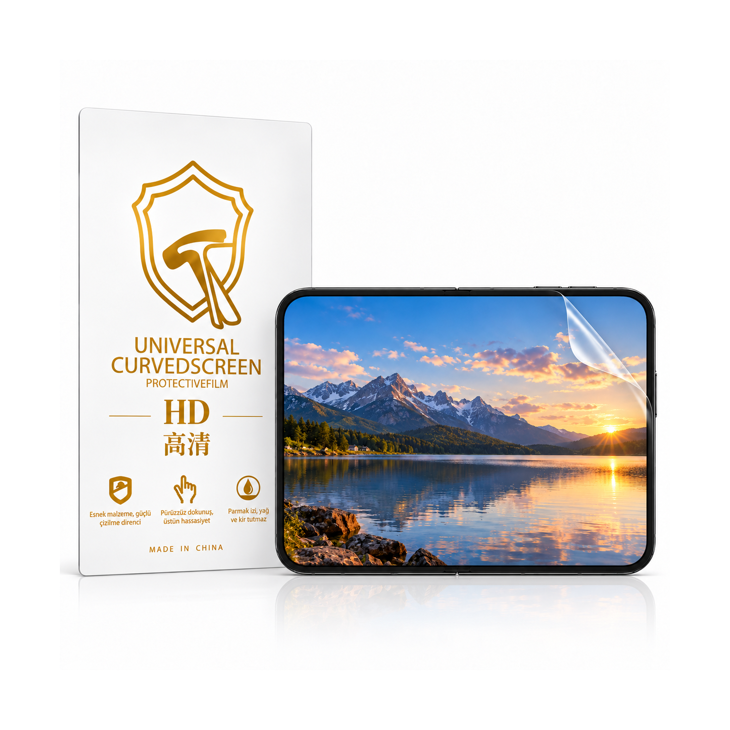 Microcase iPhone DUO ile Uyumlu Full Tpu Nano Ön Ekran Koruma Filmi - EKM101