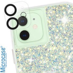 Microcase iPhone 12 Mini 3D Kamera Camı Lens Koruyucu Glass Şeffaf Night DELUX version