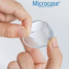 Microcase Bebekler için Eşya Masa Köşe Koruyucu  Şeffaf Kendinden Yapışkanlı Silikon Köşe Koruma -AL4543 4 Adet