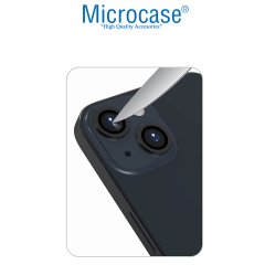 Microcase iPhone 13 mini Kamera Camı Lens Koruyucu Halka Set - Siyah