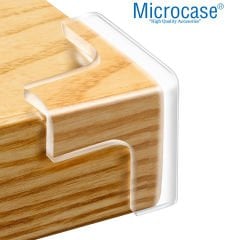 Microcase Bebekler için Eşya Masa Köşe Koruyucu  Şeffaf Kendinden Yapışkanlı Silikon Köşe Koruma -AL4544 4 Adet