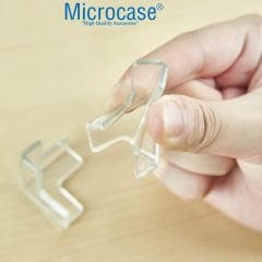 Microcase Bebekler için Eşya Masa Köşe Koruyucu  Şeffaf Kendinden Yapışkanlı Silikon Köşe Koruma -AL4544 4 Adet
