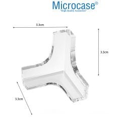 Microcase Bebekler için Eşya Masa Köşe Koruyucu  Şeffaf Kendinden Yapışkanlı Silikon Köşe Koruma -AL4544 4 Adet