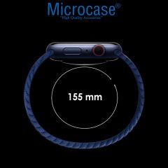 Microcase Amazfit GTR 2e 47mm için 155 mm Esnek Hasır Örgü Kordon Kayış - KY35