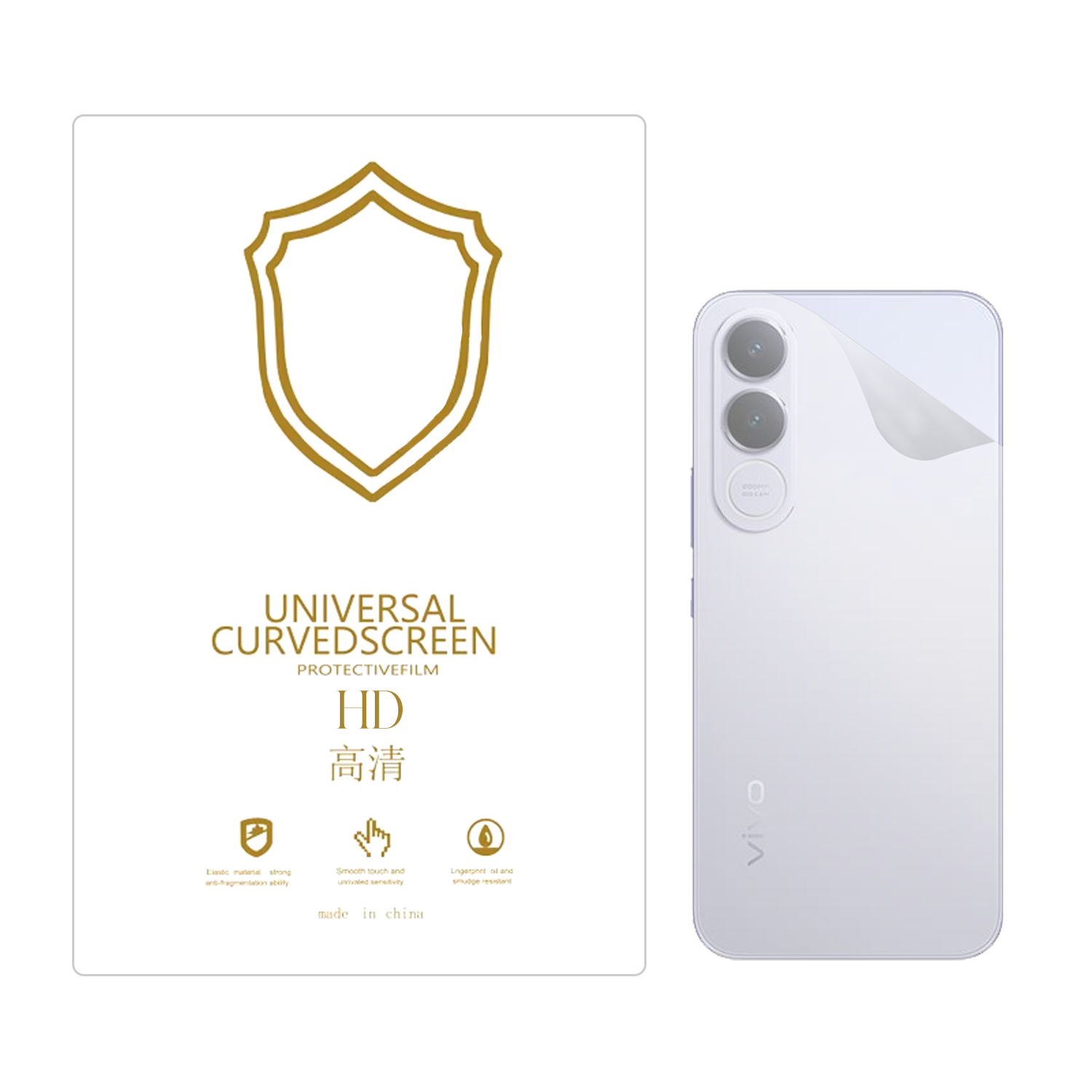 Microcase Vivo V70 FE 5G ile Uyumlu Full Tpu Nano Arka Ekran Koruma Filmi - EKM102