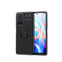 Microcase Xiaomi Redmi Note 11 Focus Serisi Yüzüklü Kılıf - Siyah