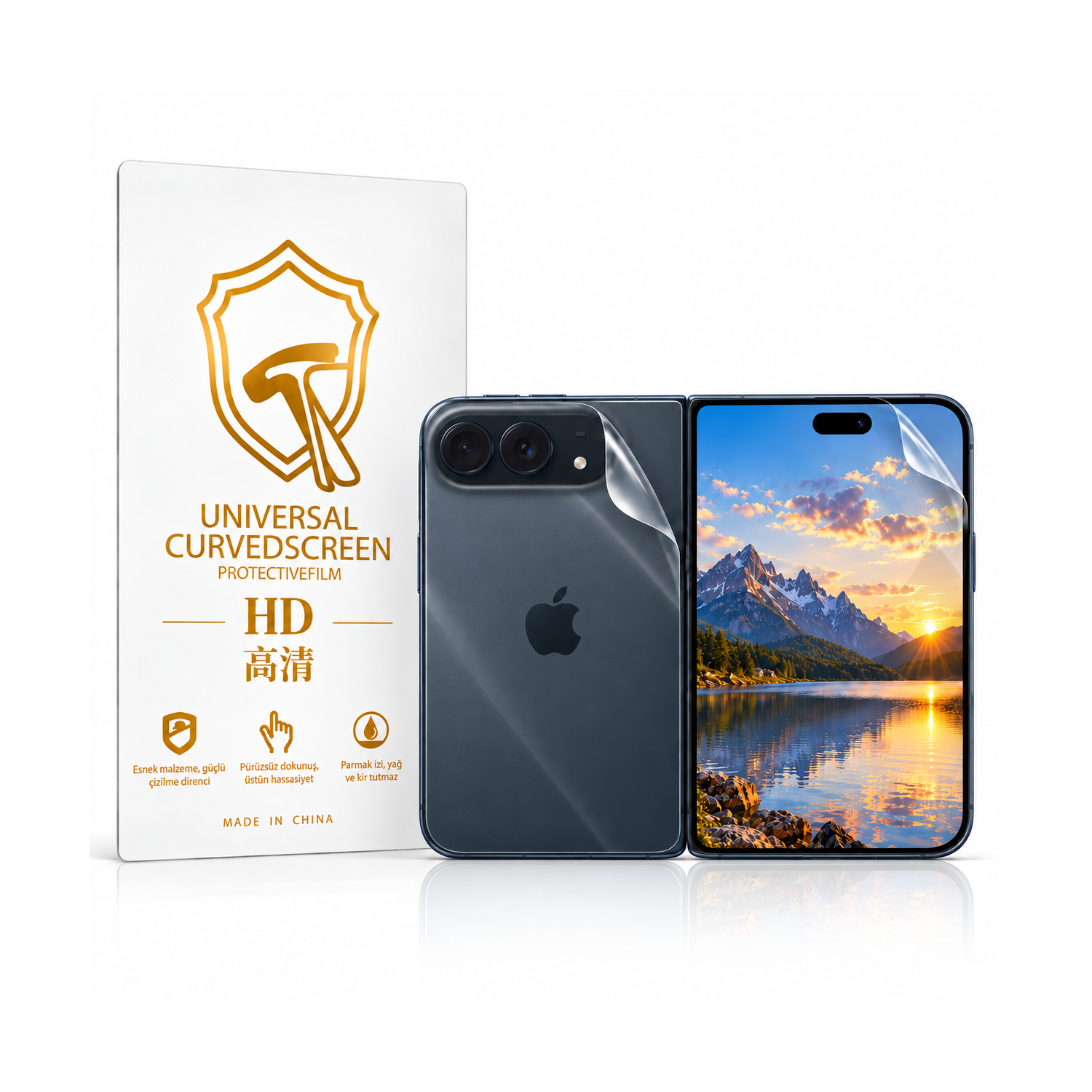 Microcase iPhone DUO ile Uyumlu Full Tpu Nano Ön Ekran Koruma Filmi - EKM103