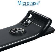 Microcase Xiaomi Redmi Note 11T 5G Focus Serisi Yüzüklü Kılıf - Siyah