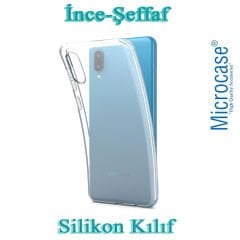 Microcase Samsung Galaxy A02 İnce 0.2 mm Soft Silikon Kılıf - Şeffaf