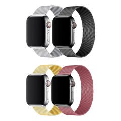 Microcase Huawei Watch 4 Pro için Manyetik Metal Kordon Kayış - KY15 Gümüş