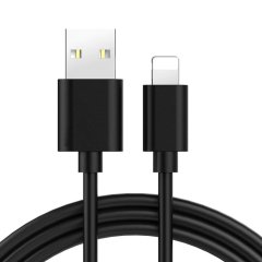 iPhone iPad Lightning USB Şarj ve Data Kablosu 1 Metre Siyah