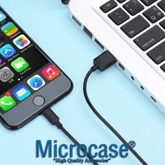 iPhone iPad Lightning USB Şarj ve Data Kablosu 1 Metre Siyah