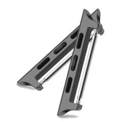 Microcase Apple Watch 42-44-45 mm to 22 mm Çevirici Metal Kordon Kayış Adaptörü Set - AL3135 Siyah