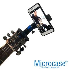 Microcase Müzisyenler için Klipsli Gitar Telefon Tutucu Nota Okuma/Video Kayıt - AL3477