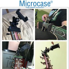 Microcase Müzisyenler için Klipsli Gitar Telefon Tutucu Nota Okuma/Video Kayıt - AL3477