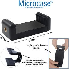 Microcase Müzisyenler için Klipsli Gitar Telefon Tutucu Nota Okuma/Video Kayıt - AL3477