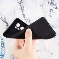 Microcase Vivo X60 Pro Plus Matte Serisi Silikon TPU Kılıf - Siyah
